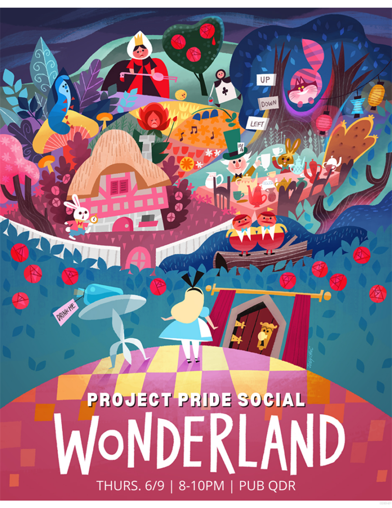 wonderland pride graphic