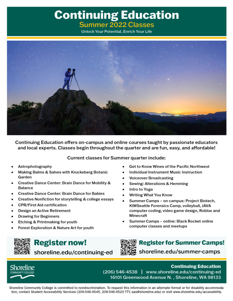 CE Summer Camps Flyer