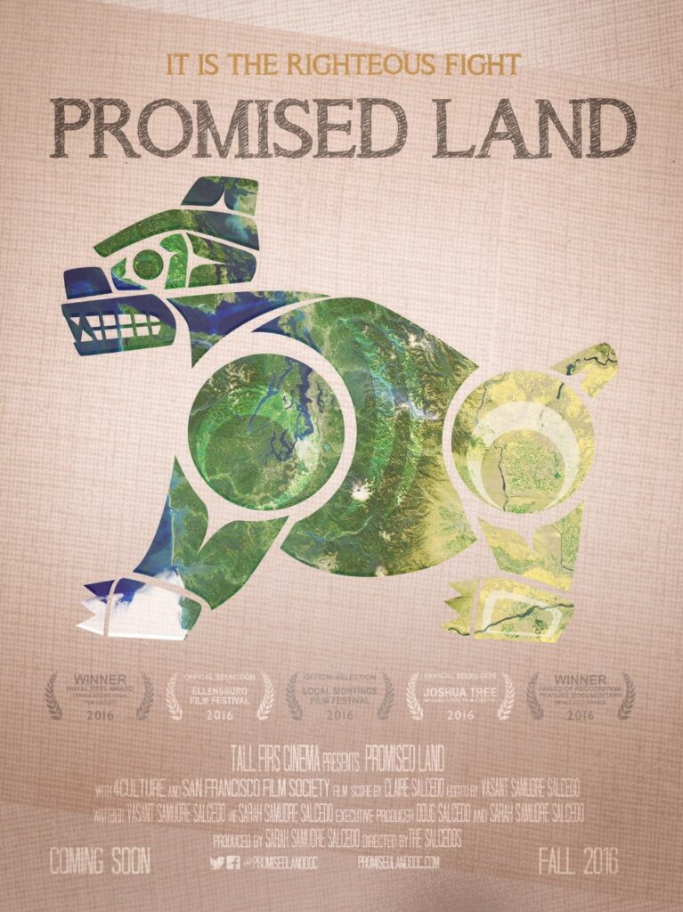 Promised Land film event details listed on a graphic