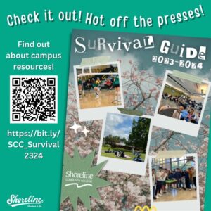 This is an image with a QR code needed to access the survival guide