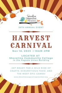This is a flyer advertising the Harvest Carnival