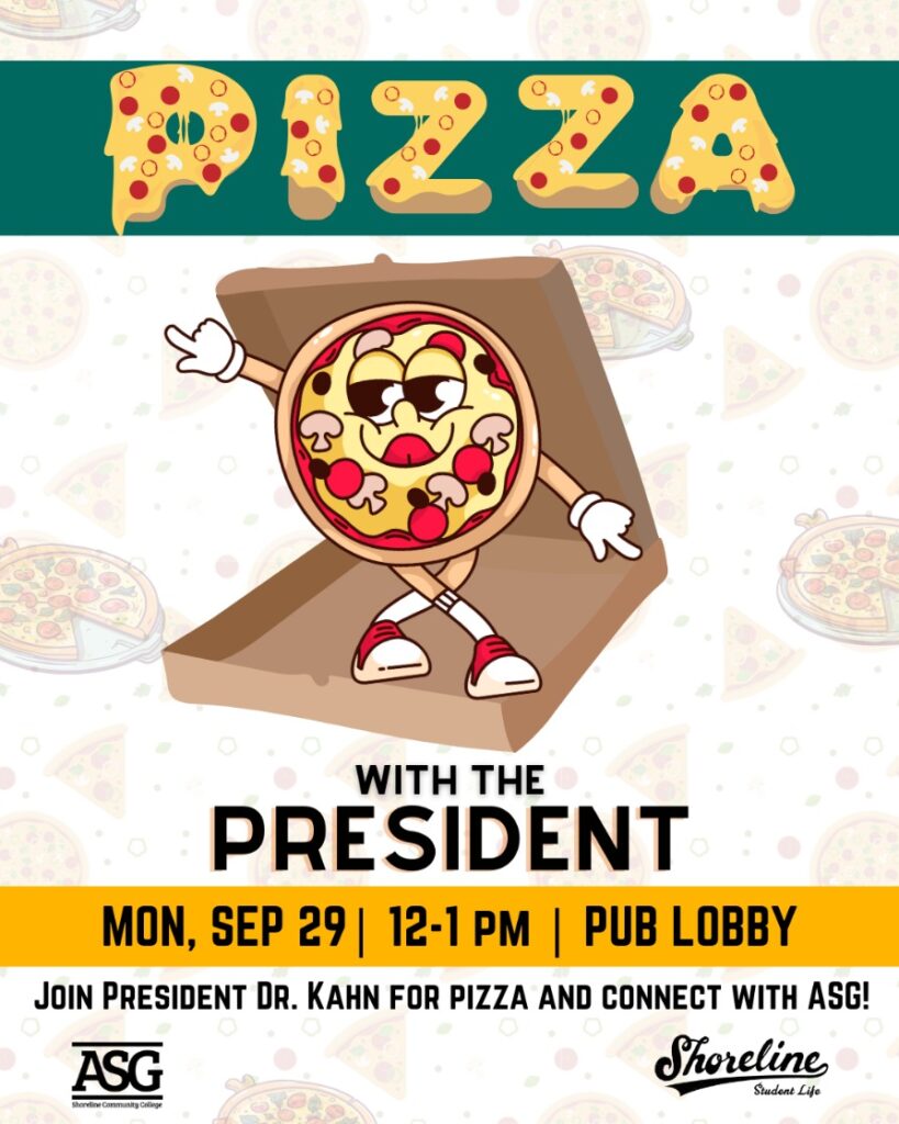 Cartoon of a smiling pizza. 