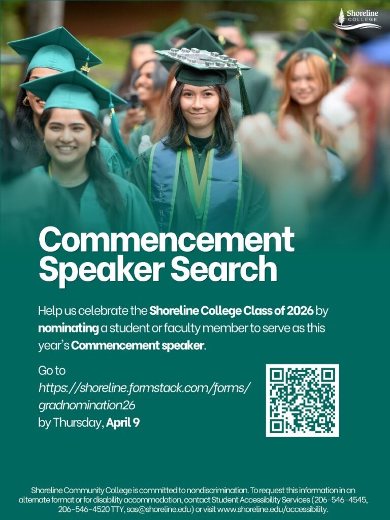 Flyer featuring QR code that links to nomination form.