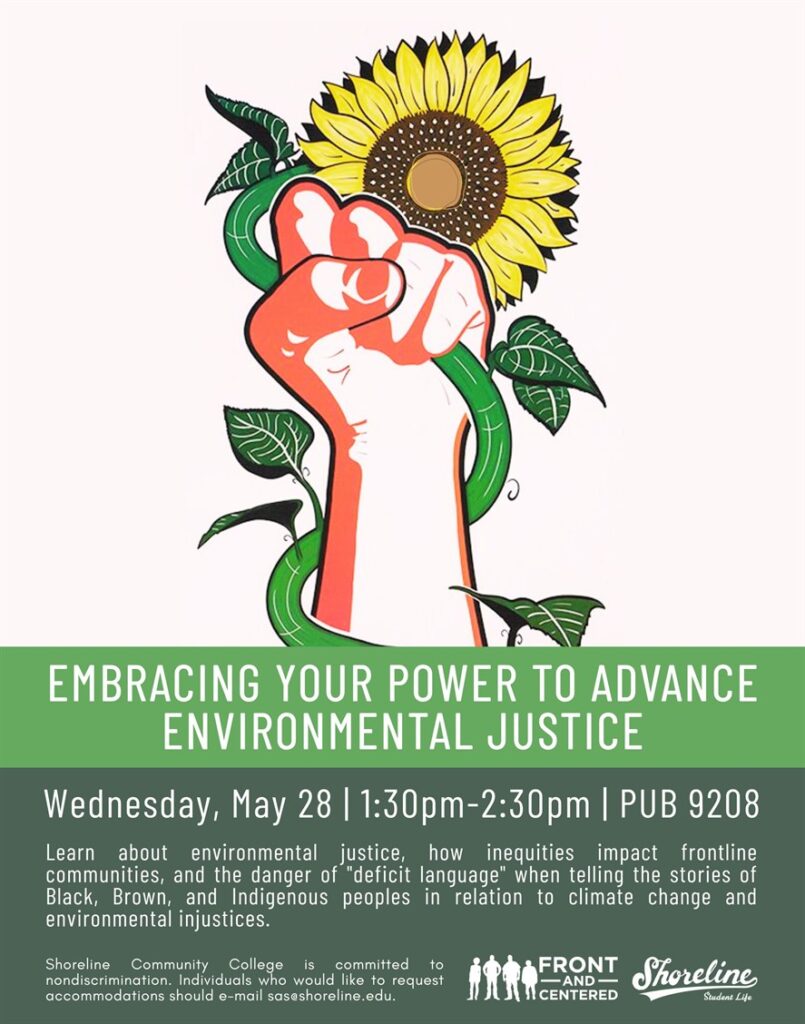 Upraised fist holding a sunflower by the stem.