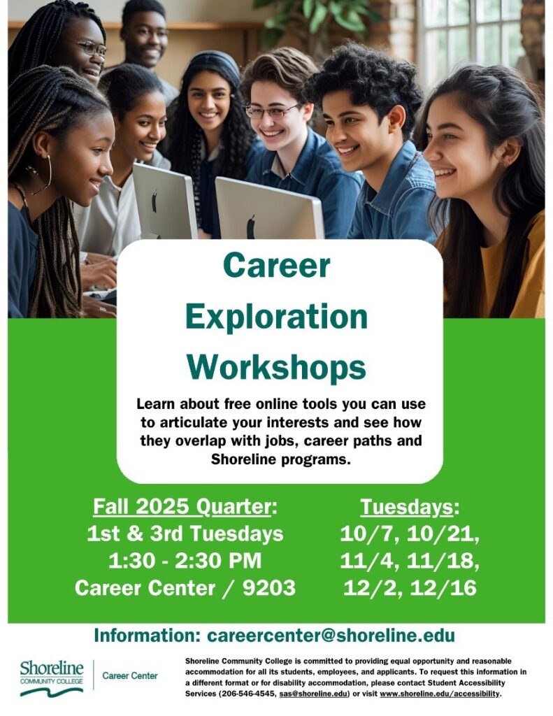 Students working at computers. 