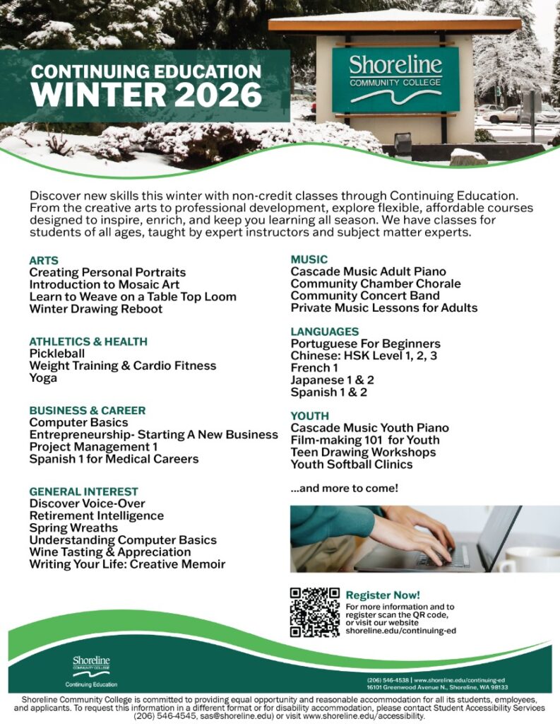 Continuing Education Flyer. 