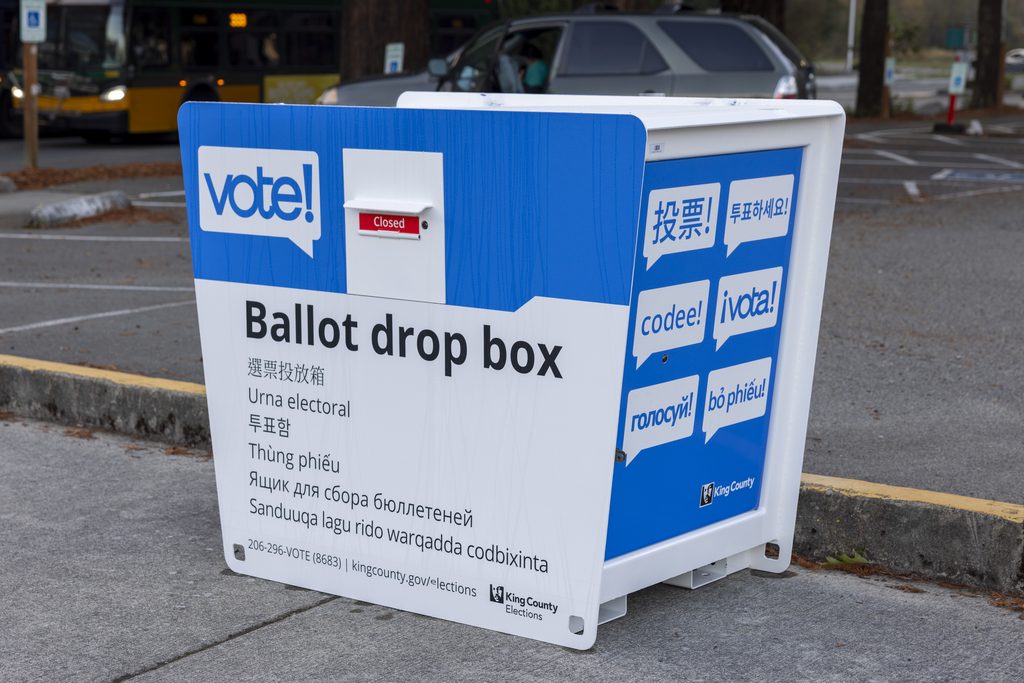 Photo of the ballot box.